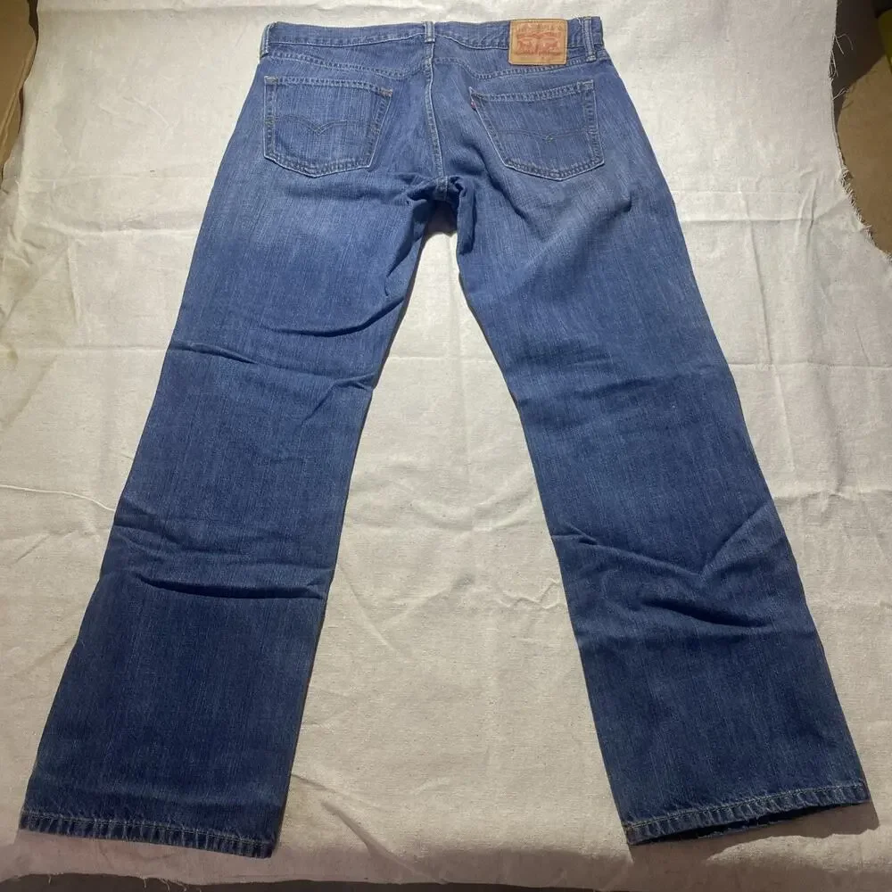 Levi's 559 Jeans Mens 36x32 ACTUAL Relaxed Straight Blue Denim Classic